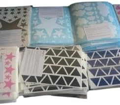 Removable & Self-Adhesive Vinyl Stickers for Kids Room / Black / 1 Inch Dot 240 / Set of 240