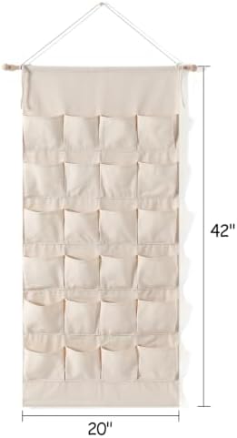 MONOBLANKS Fabric Hanging Advent Calendar with Pockets, Blank