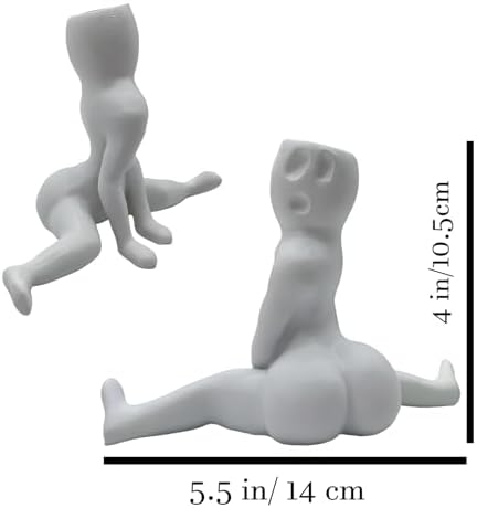Funny Halloween Big Booty Ghost Planter Display Gag Hilarious Air Plant Display-Big Booty Ghost Holder Funny Gift Butt Planter Resin Air Fern Stand Prank Decor for Indoor Outdoor Home Office