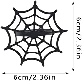 Black Spider Web Napkin Rings Set of 6,Metal Halloween Napkin Holders for Family Party Wedding Dining Home Table Decors Halloween Decorations