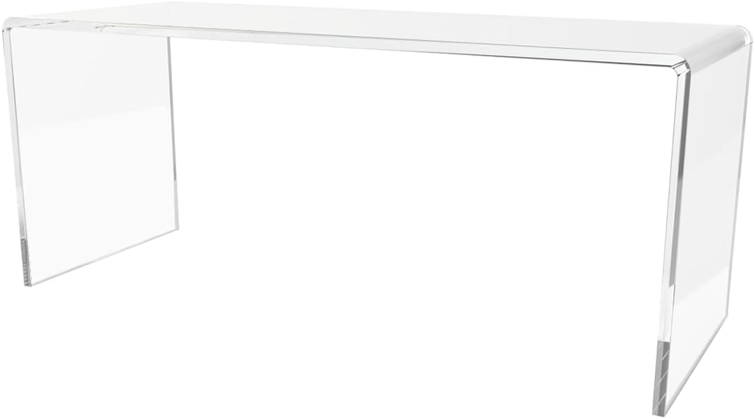 Marketing Holders 6 Pack Acrylic Riser Display Stand 12 Inch Wide by 4.5 Inch Deep Clear Plastic Countertop Tabletop