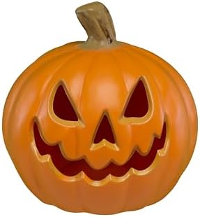 Xodus Battery Operated LED Light Pumpkin, Jack-O-Lantern, 8.5-inch, 2 Pack