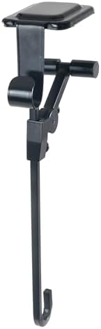 [Fireplace Stocking and Garland Hanger] - Patented Mantle Holder Has Two Hooks - Hold Christmas Stocking and Hang Garland - Durable Wrought Iron - Padded Contact Points (3 Pack - Black)