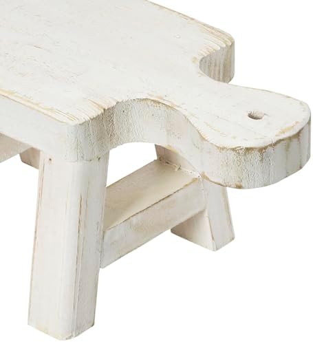 Decorative Wood Pedestal / White / Square / Rectangle