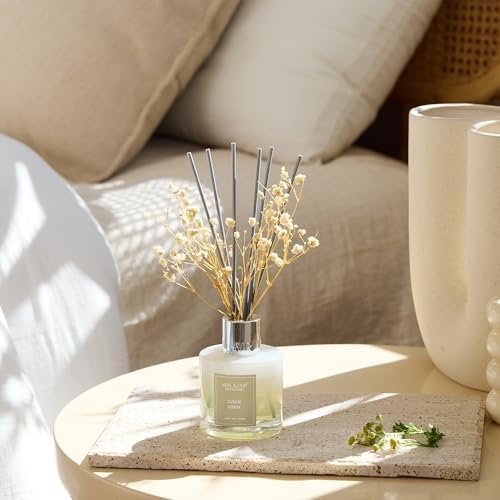 Reed Diffuser Set / Clean Linen / Real Flower/3.38ounce/