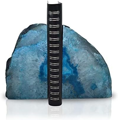 Agate Bookends / Turquoise & Aqua Room Decor / Teal / A Grade 3 - 4 Lbs