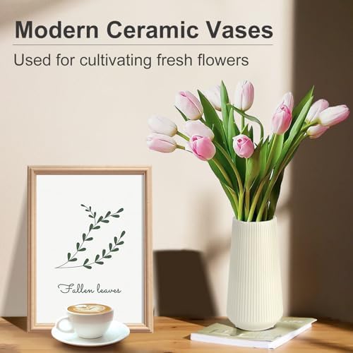 Beige Ceramic Vase / Small Beige
