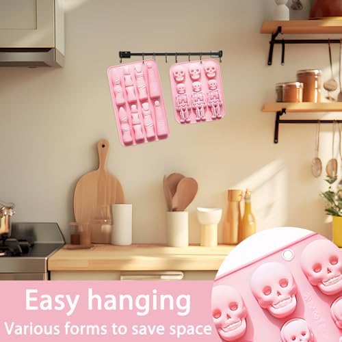 Halloween Silicone Mold Set, Skeleton & Witch Finger Shapes