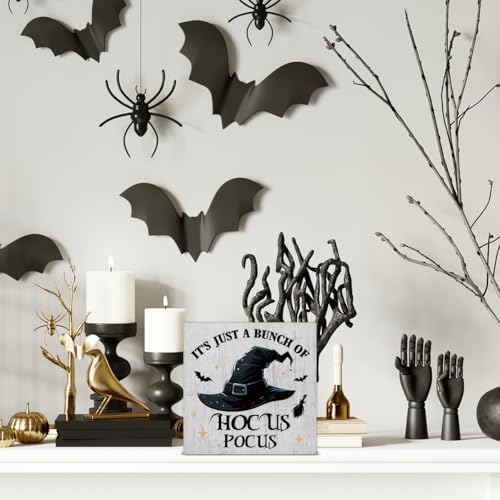 Halloween Decorations, Hocus Pocus Wooden Sign Decor Desk Sign