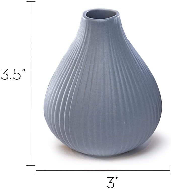 ‘Frost’ Ceramic Flower Vase / Assorted Colors / Set of 6