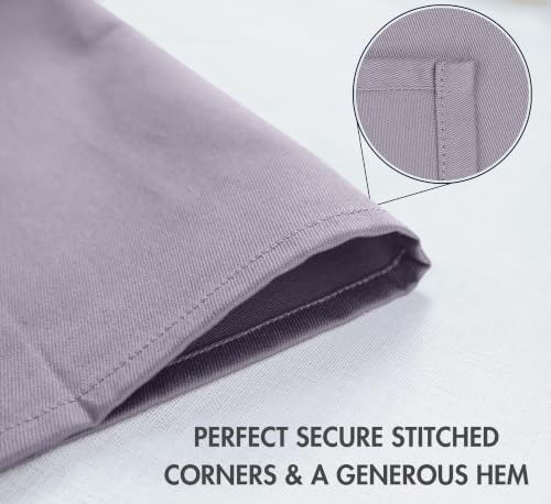 Ruvanti Cloth Napkins Set of 4, Cotton Enrich 18”x18” - Coffee Grey
