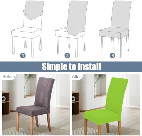 Dining Chair Covers, Stretch Seat Covers, Washable Furniture Protector