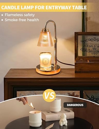 Candle Warmer Lamp with Timer Home Decor Birthday Gifts for Women Mom Her