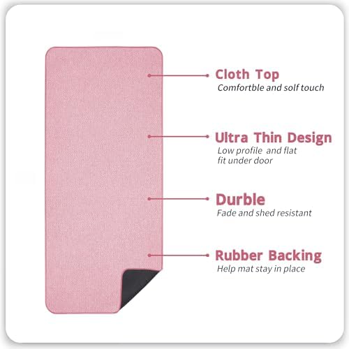 Bosap Bath Mat,Ultra Thin Bathroom Runner Rugs,Large Bath Mats for Bathroom,Quick Dry,Non-Slip,Machine Washable,Low