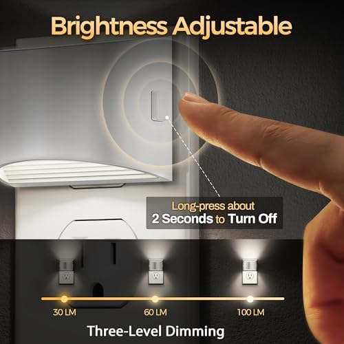DORESshop Night Light, Night Lights Plug into Wall, Adjustable, 5000K