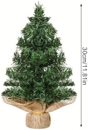 6pcs Mini Artificial Christmas Trees 12 Inch Tabletop Xmas Pine Trees