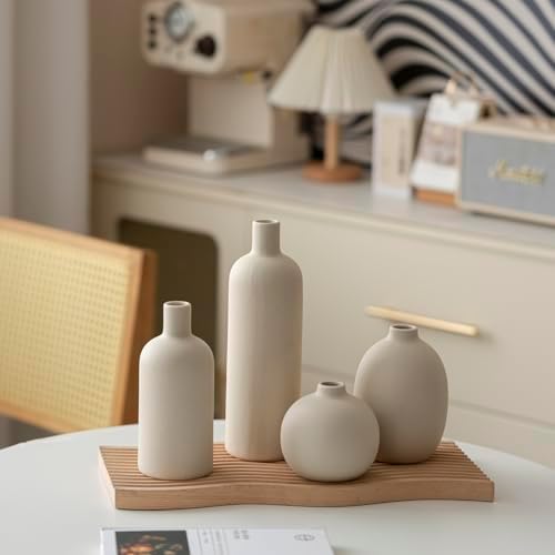 Modern Ceramic Vase Set / Beige