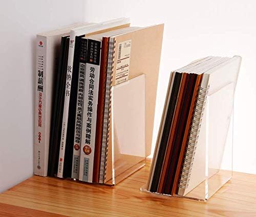 Acrylic Bookends / Book / Clear / Set of 8