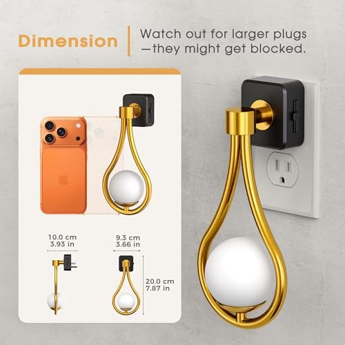Briignite LED Night Light, Night Lights Plug into Wall, 0-100LM Dimmable