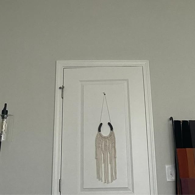 Equestrian Macrame Wall Hanging Equestrian wall art Handmade macrame decor / White