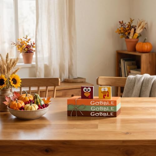 Smile Thanksgiving Wooden Block Decor