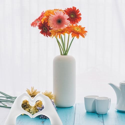 Small Heart Hands Sculpture Decor for Living Room Bedroom Bookshelf Coffe Table and Office Display, Love Finger Statue