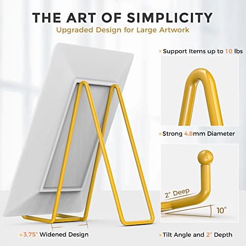 Metal Plate Holder Display Stand + Frame Holder Stand for Picture / 8 Inch