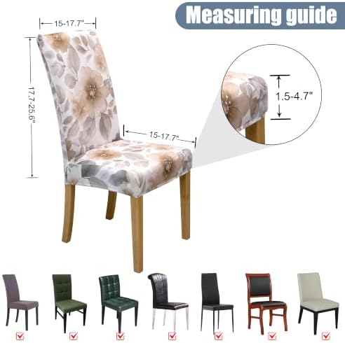 Dining Chair Covers, Stretch Seat Covers, Washable Furniture Protector