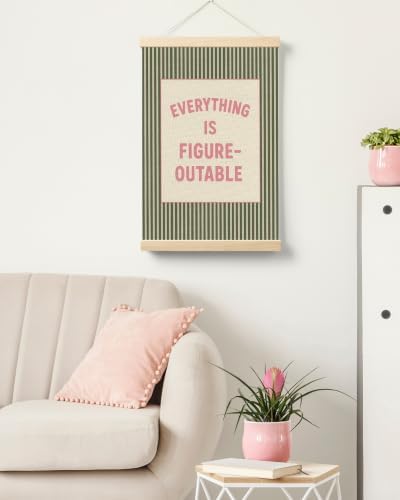 FGFK Positive Affirmations Wall Art Poster Hanger Frame 16x24 Inch