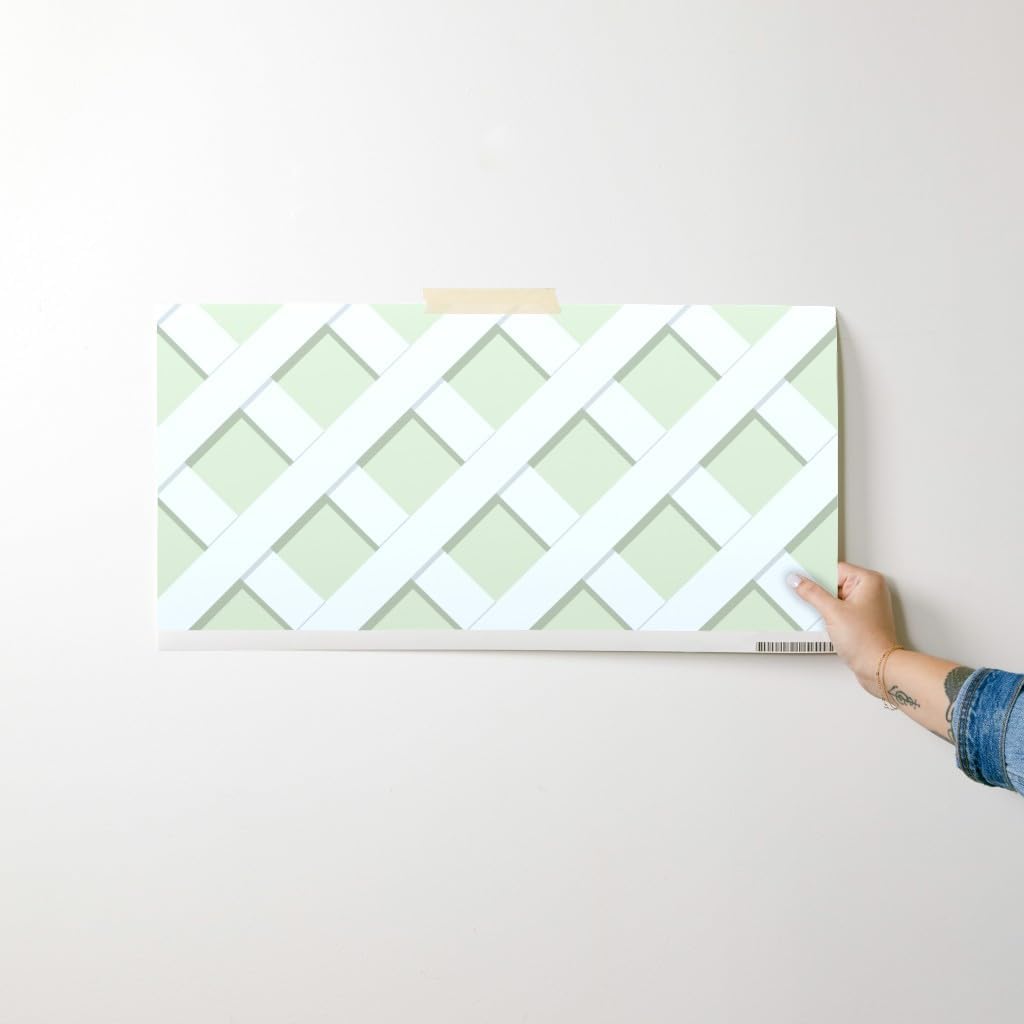 Peel & Stick Wallpaper / 24 x 12 / Swatch / Green