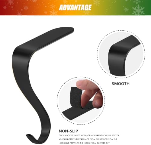 Stocking Holders for Mantle,Christmas Stocking Hooks for Fireplace