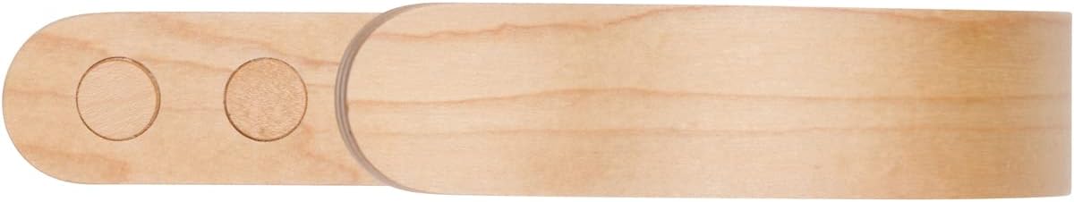 2 x Waveply Wood Curtain Holdbacks Plywood Drapery U Shaped Hook Tiebacks for Wall (Birch)