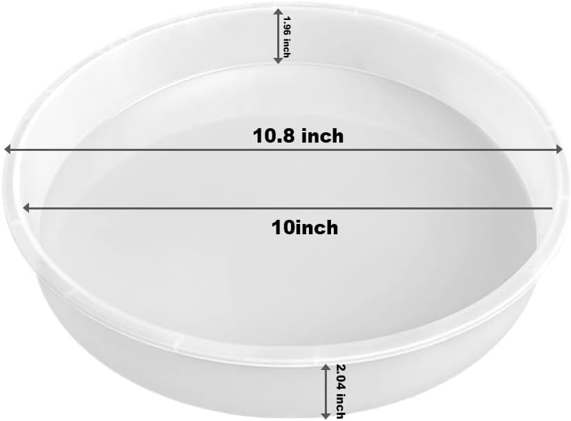 10" Round x 2" Deep Large Tray Mold / Set of 10