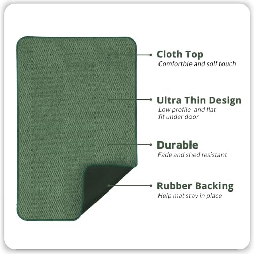 Bath Mat,Ultra Thin Bathroom Rugs,Rubber Bath Mats for Bathroom,No Slip Bath Rugs,Quick Dry,Machine Washable,Low