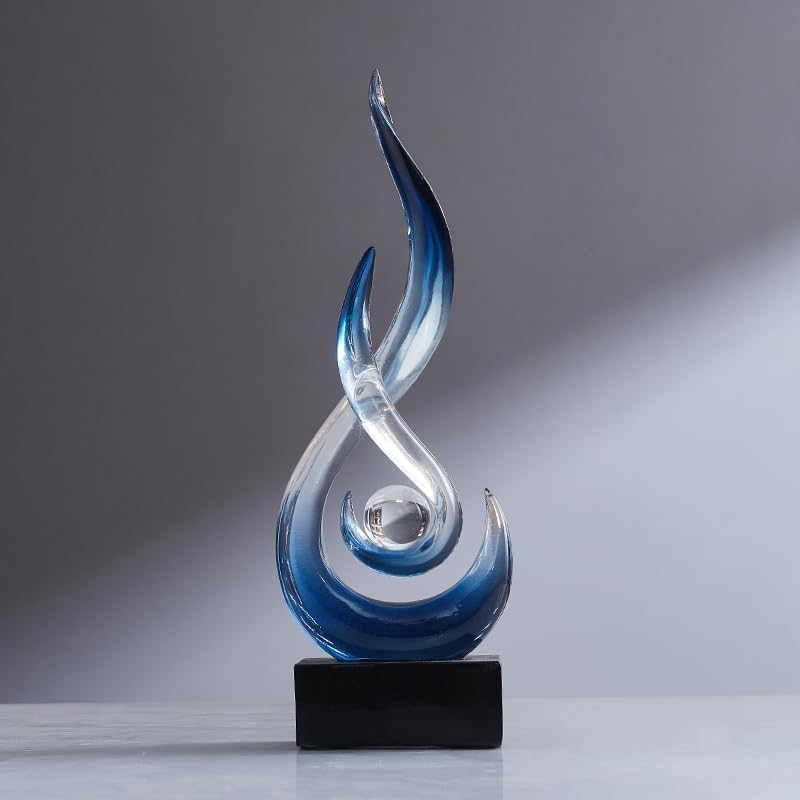 Resin Flame Statue Modern Centerpiece Ornaments / Bule