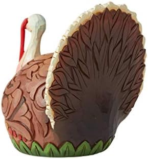 Enesco Jim Shore Heartwood Creek Harvest Turkey Feast Mode Figurine, 6.1 Inch, Multicolor