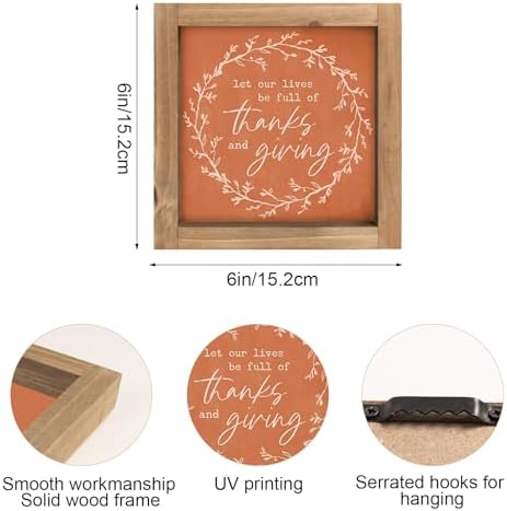 Thanksgiving Sign Fall Wall Table Mantel Shelf Home Decor