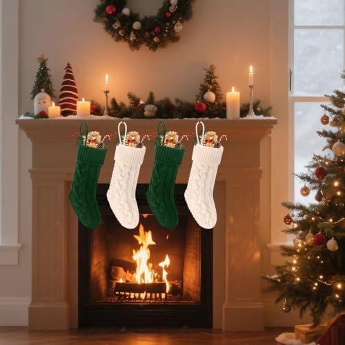 Christmas Stockings 18" Knitted Stocking Christmas Decorations