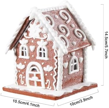 Gingerbread House Christmas Decorations - 1PC Clay Dough Cookie White House
