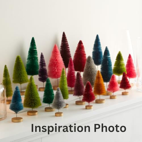 Bottle Brush Trees Set of 6 Multicolor (Multicolor)