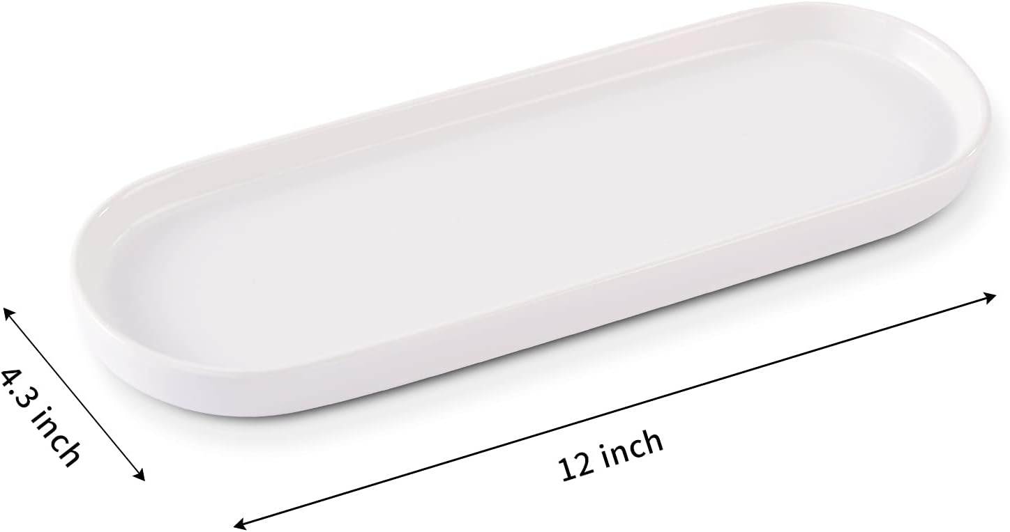 Ceramic Sink Tray / White / Set of 2