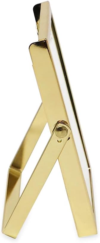 Flat Metal Picture Frame / 2 x 3 / Vertical / Gold