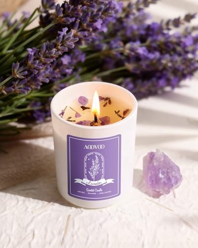 AOOVOO Rose/Vanilla/Eucalyptus/Lavender Scented Candles for Women