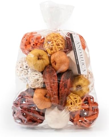 ANDALUCA Decorative Balls Orbs Bag (Pumpkin Orange)