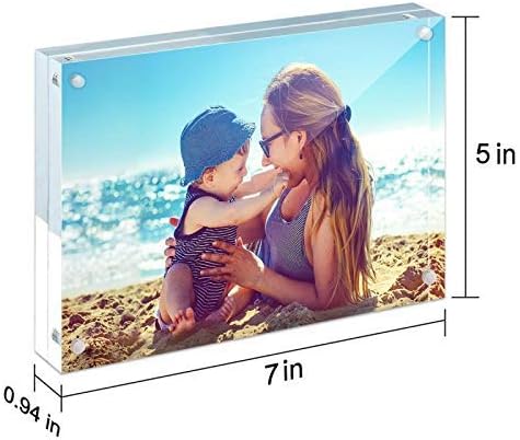 Acrylic Frame / Acrylic Picture Frames / 5 x 7 / Clear / Set of 5