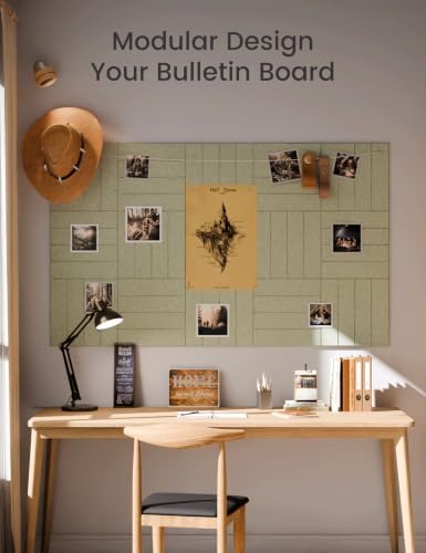 Fluxynara 48" x 36" Large Felt Bulletin Board, Sage