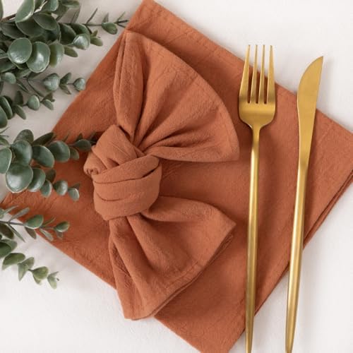 Cloth Napkins Fall Washable Reusable Linen Wedding Party Home Table Decor
