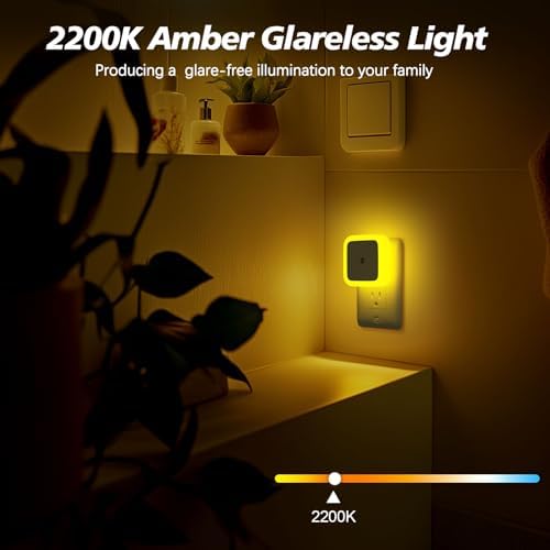 Sujeet Night Light, Night Lights Plug into Wall 8-Pack, Nightlight Plug in Night Light, Dusk to Dawn Night Lamp Led