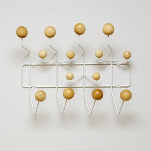 Mid Century Modern Bubble Wall Mounted Coat Rack, Natural