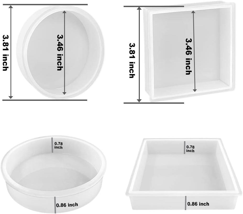 Deep Coaster Molds / Set of 8